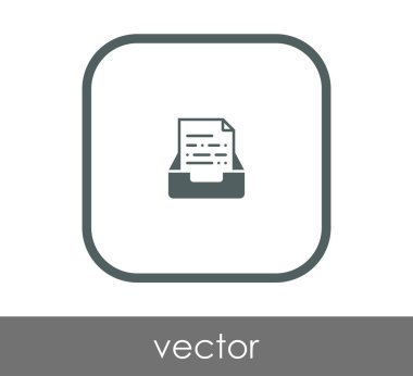 vektör çizim tasarım Arşiv simgesinin