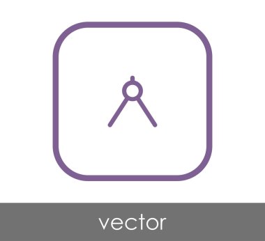 Çizim pusula simgesini, vektör çizim