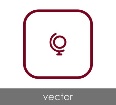 Dünya simgesinin vektör illüstrasyon tasarımı