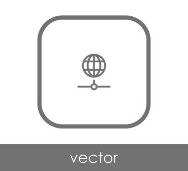 Dünya simgesinin vektör illüstrasyon tasarımı