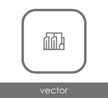 Fabrika simgesi, sınaî-vektör çizim 