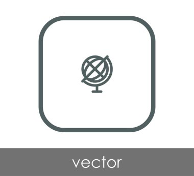 Dünya simgesinin vektör illüstrasyon tasarımı