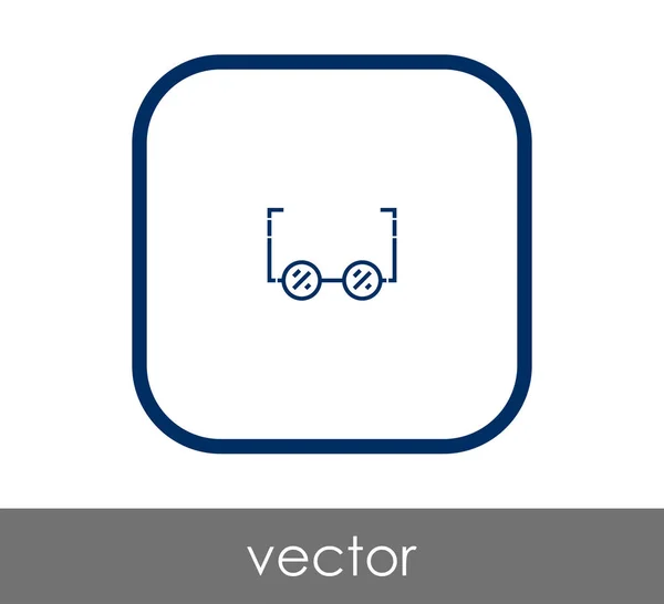 Bril Pictogram Vector Illustratie — Stockvector