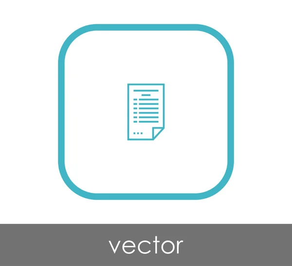 Documento web icono — Vector de stock