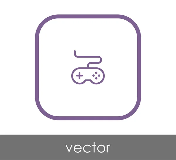 Joystick flat icon — Stock Vector