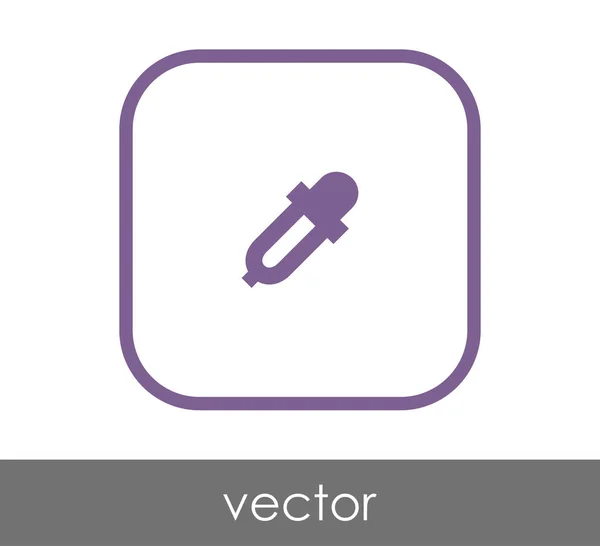 Pipette Symbol Vektor Illustration — Stockvektor