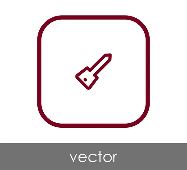 Icono Llave Inicio Vector Ilustración — Vector de stock