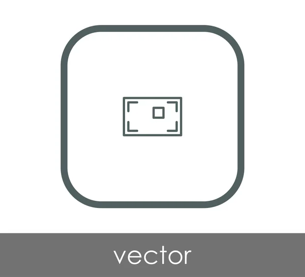 Icono de enfoque de cámara — Vector de stock