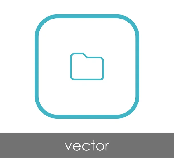 Icono de carpeta — Vector de stock