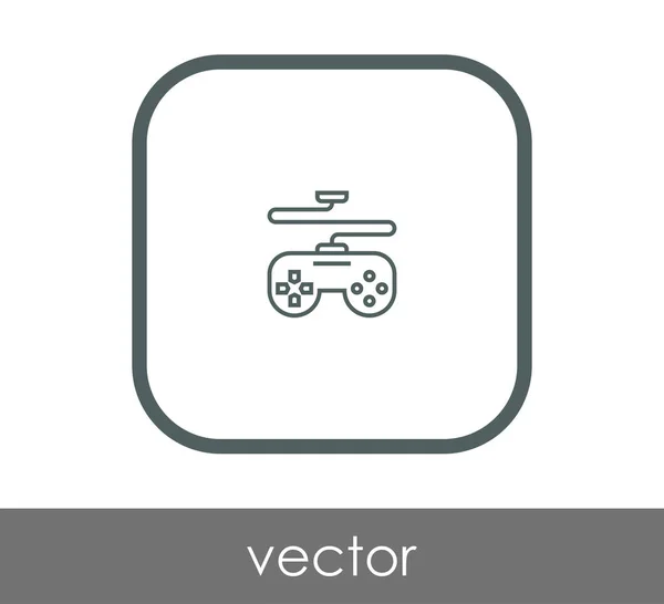 Juego joystick icono — Vector de stock