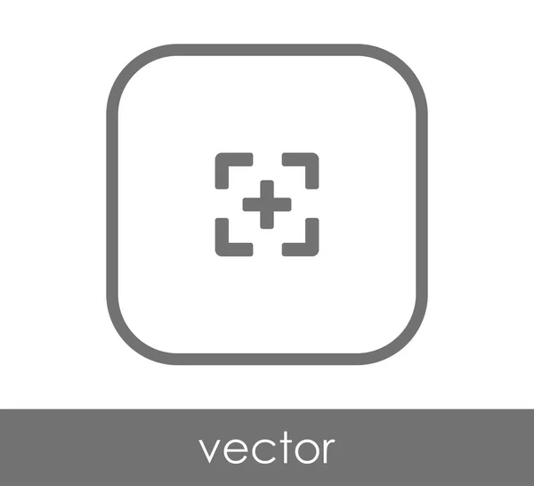 Icono de enfoque de cámara — Vector de stock