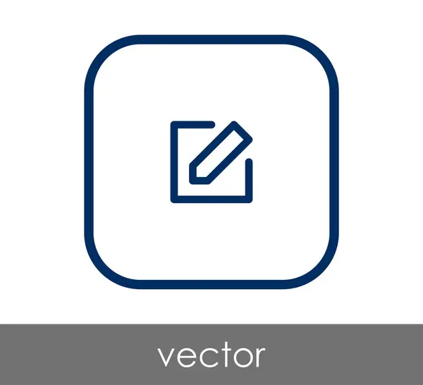 Illustration Vectorielle Conception Modifier Icône Concept — Image vectorielle