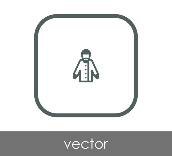 Doctor icono web — Vector de stock