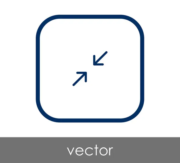 Ícone de seta ajuste — Vetor de Stock