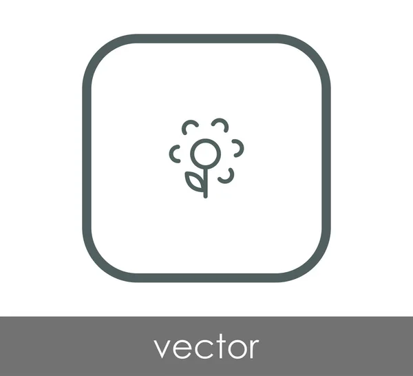 Icono web flor — Vector de stock