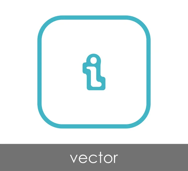 Ikona podepsat informace — Stockový vektor