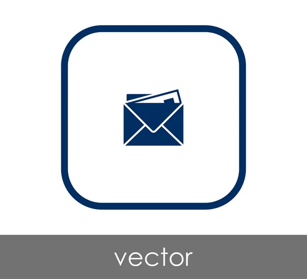 Ikon Amplop Untuk Desain Dan Aplikasi Web - Stok Vektor