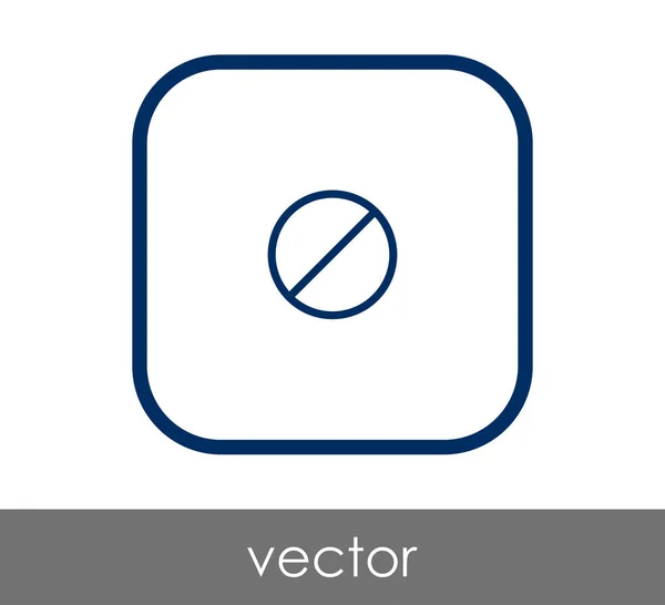 Icono de signo prohibido — Vector de stock