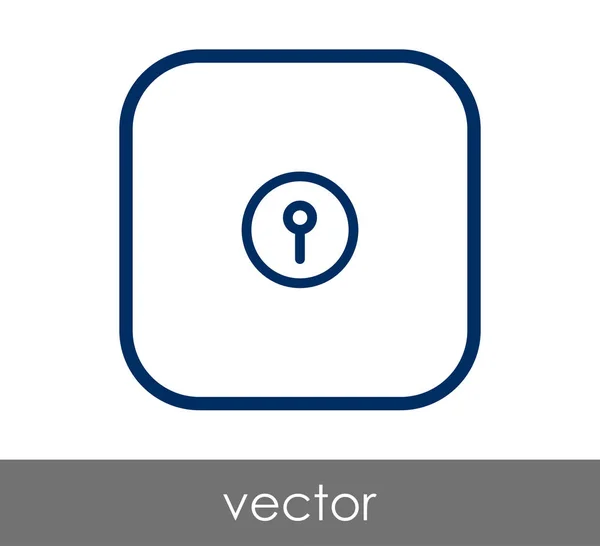 Diseño del icono de ojo de cerradura — Vector de stock