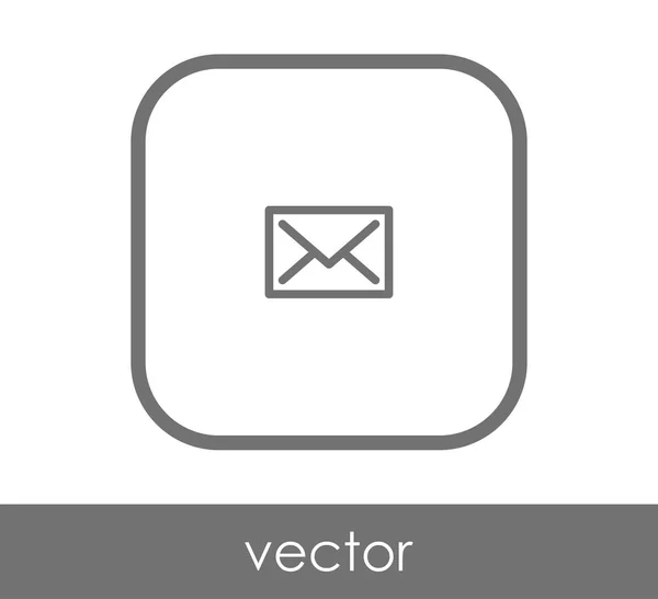 Illustration Gestaltung des Briefumschlagsymbols — Stockvektor
