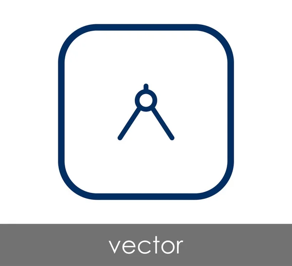 Zeichnung Kompasssymbol Vektorillustration — Stockvektor