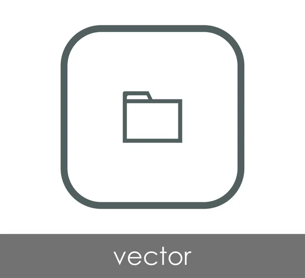 Icono de carpeta — Vector de stock