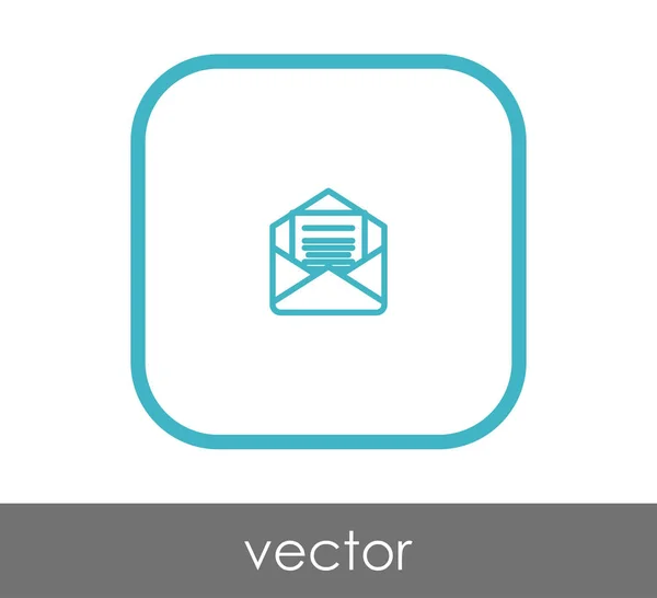 Icône de revenu email — Image vectorielle