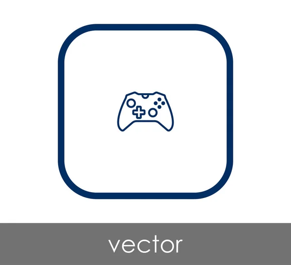 Spelande joystick ikon — Stock vektor