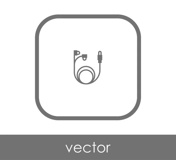 Diseño Ilustración Vectorial Auriculares Icono — Vector de stock