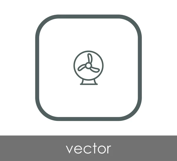 Ícone Ventilador Símbolo Ilustração Vetorial — Vetor de Stock