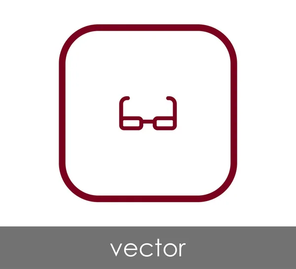 Anteojos Icono Vector Ilustración — Vector de stock