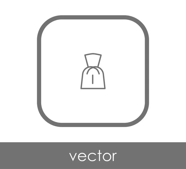 Vector Illustration Design Dress Icon — Stock Vector