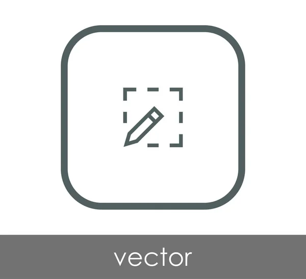 Vector Illustration Design Edit Concept Icon — Stock Vector