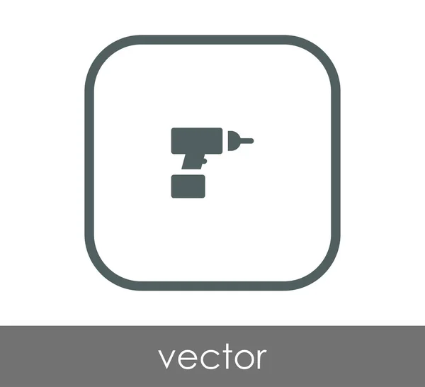 Diseño Ilustración Vectorial Icono Perforadora Eléctrica — Vector de stock