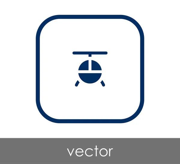 Helikopter-Websymbol — Stockvektor