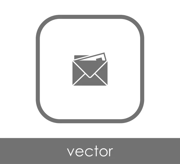 Envelope Icon Web Design Applications — Stock Vector