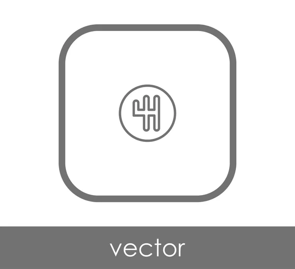 Vector illustration design of gearbox icon — Stock Vector