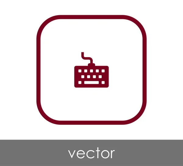 Иконка Квадратной Клавиатуры Векторная Иллюстрация — стоковый вектор