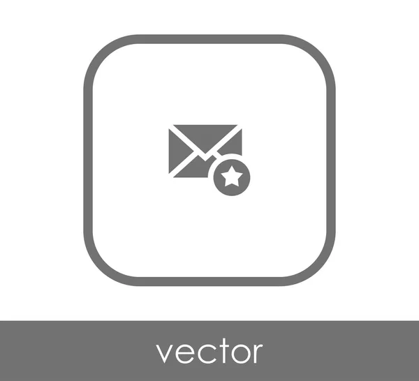 Icono de correo electrónico importante — Vector de stock