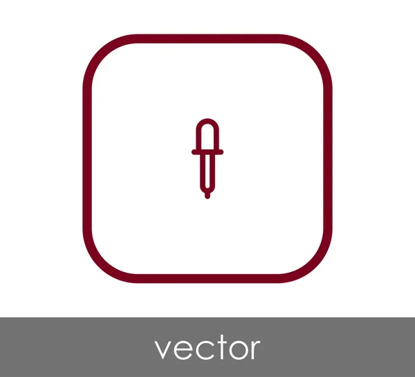 Pipette Symbol Vektor Illustration — Stockvektor