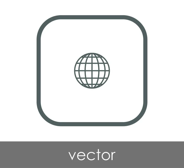 Vektor Illustration Design Des Globus Symbols — Stockvektor