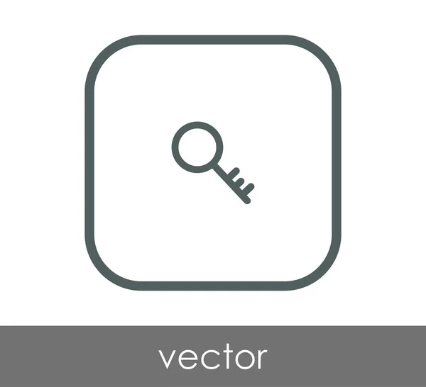 Icono Llave Inicio Vector Ilustración — Vector de stock