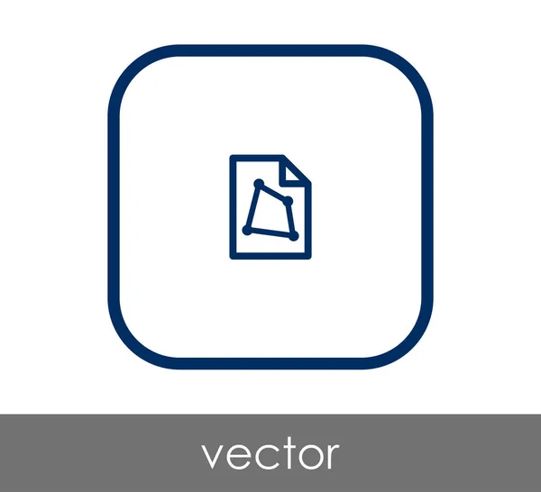 Document web icon — Stock Vector