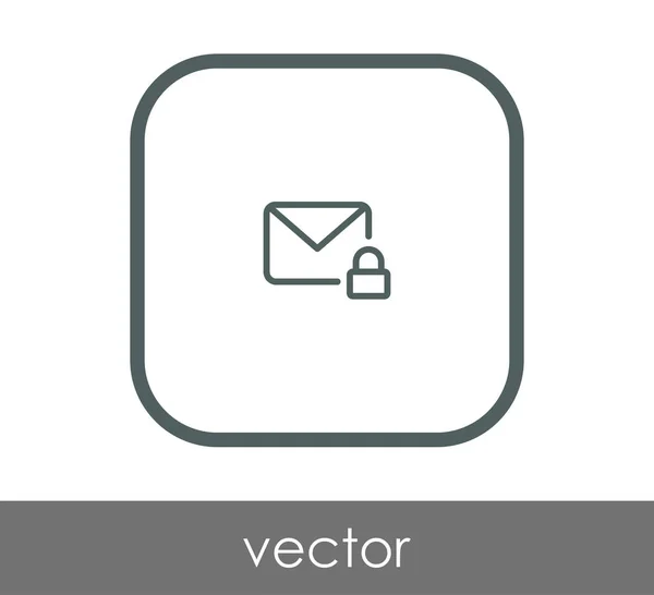 Icono de correo electrónico seguro — Archivo Imágenes Vectoriales