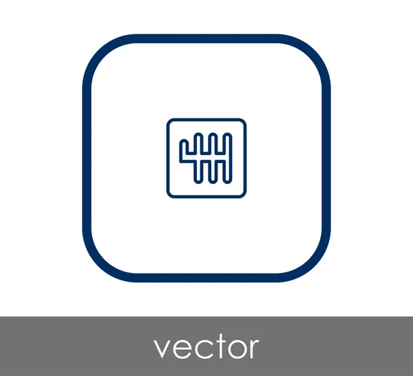 Illustration vectorielle de l'icône de la boîte de vitesses — Image vectorielle