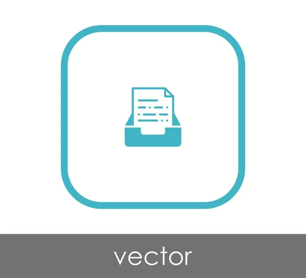 Diseño de ilustración vectorial de icono de archivo — Vector de stock