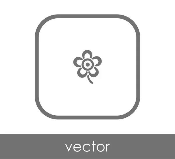 Ícone web flor — Vetor de Stock