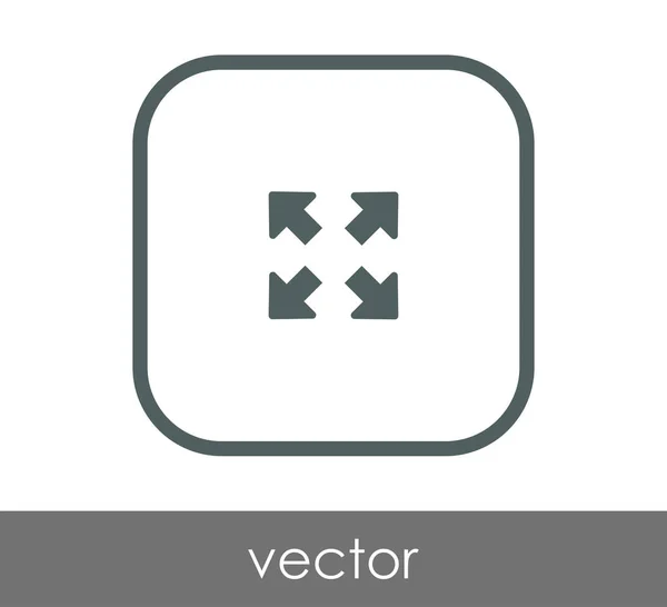 Pictogram op het volledige scherm — Stockvector