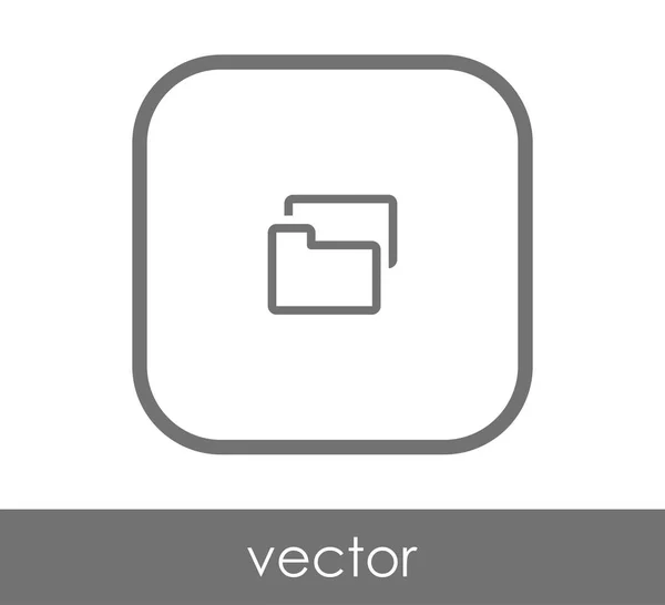 Icono de carpeta — Vector de stock