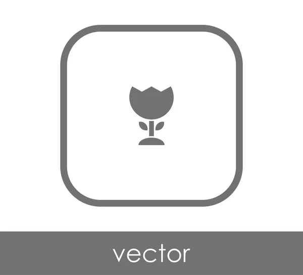 Ikona webové květina — Stockový vektor